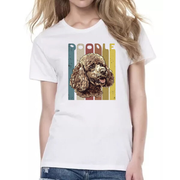 Camiseta Baby Look Poodle retro vintage - Imagem 2