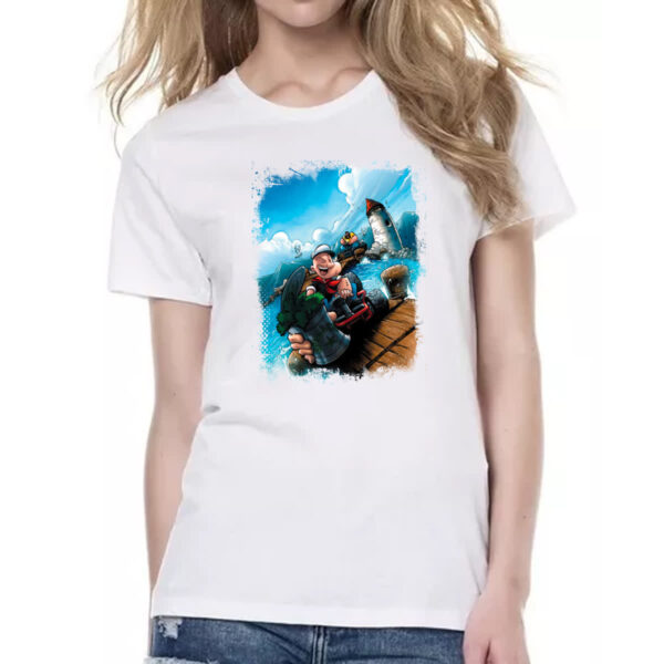 Camiseta Baby Look Popeye Kart - Imagem 2