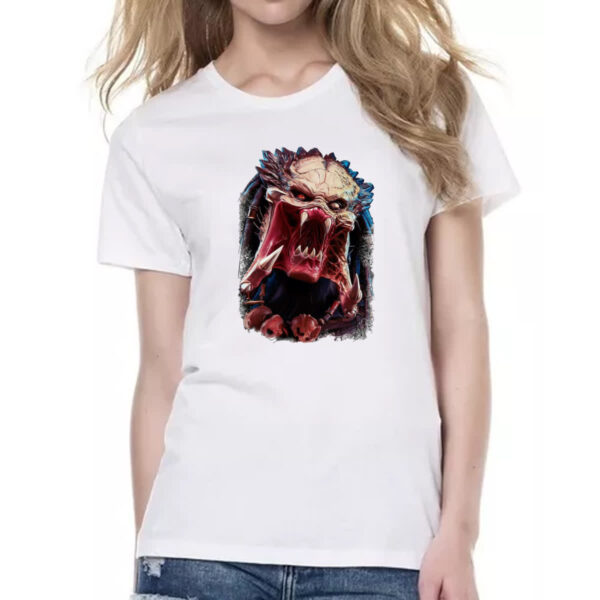 Camiseta Baby Look Predador face - Imagem 2