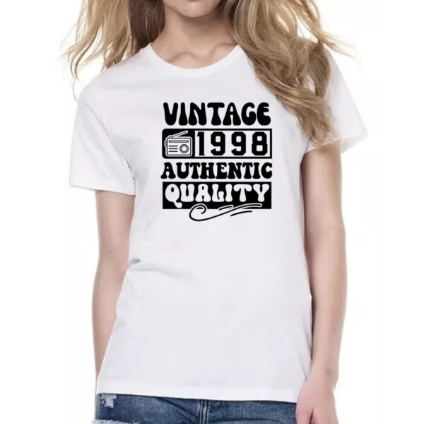 Camiseta Baby Look Radio Vintage 1998 - Imagem 2