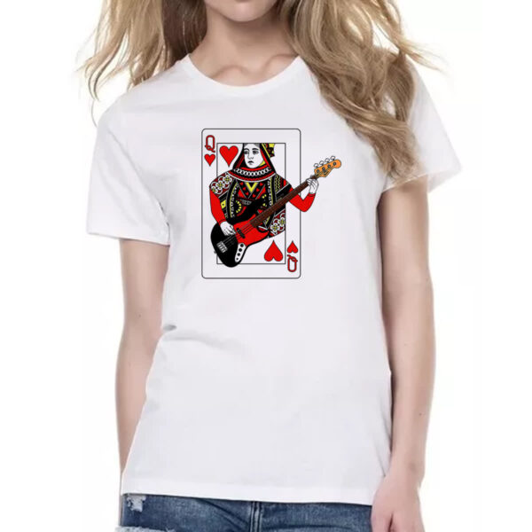 Camiseta Baby Look Rainha de Copas do Rock - Imagem 2