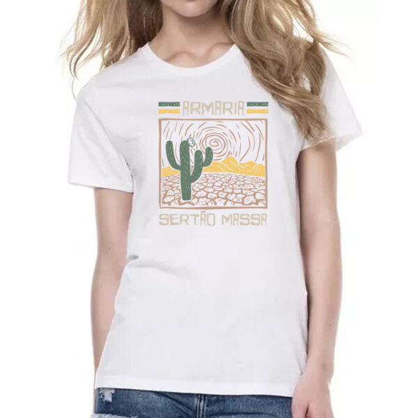 Camiseta Baby Look Armaria sertao massa - Imagem 2