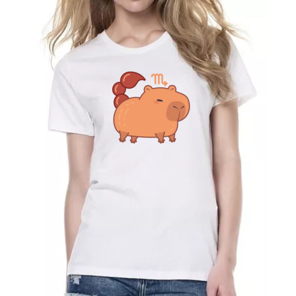 Camiseta Baby Look Signo Capivara Escorpiao - Imagem 2