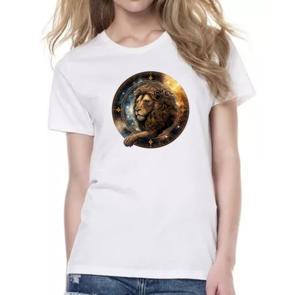 Camiseta Baby Look Signo de Leao placa de luxo - Imagem 2
