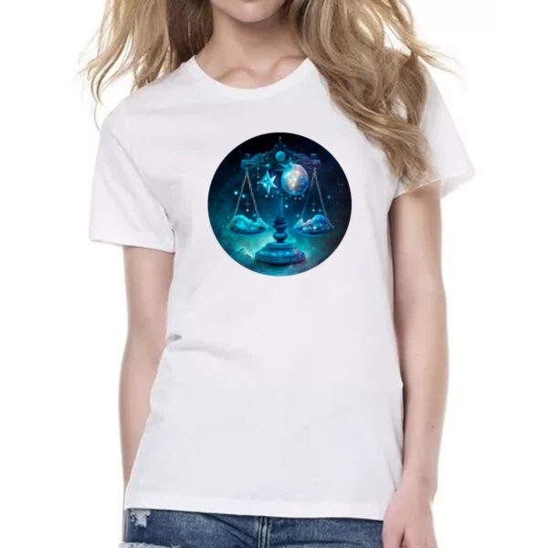 Camiseta Baby Look Signo de libra logo de luxo - Imagem 2