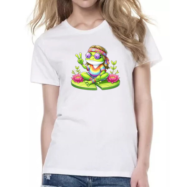 Camiseta Baby Look Sapo Hippie - Imagem 2