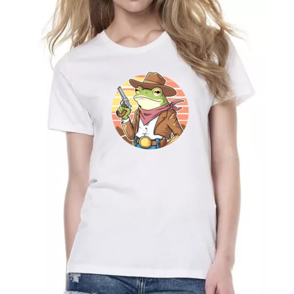 Camiseta Baby Look Sapo cowboy sunset - Imagem 2