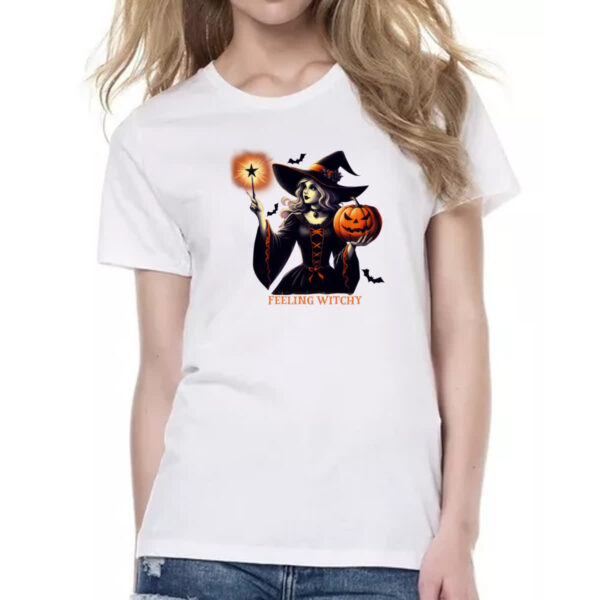 Camiseta Baby Look Sentindo-se bruxa - Imagem 2