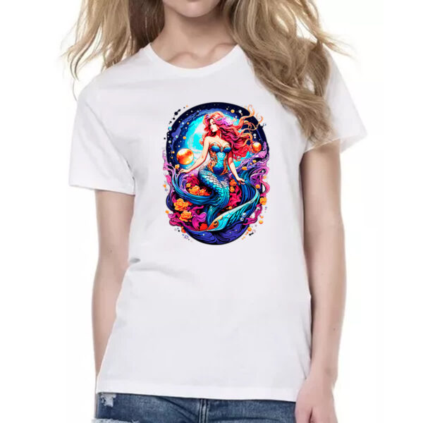 Camiseta Baby Look Sereia na galaxia - Imagem 2