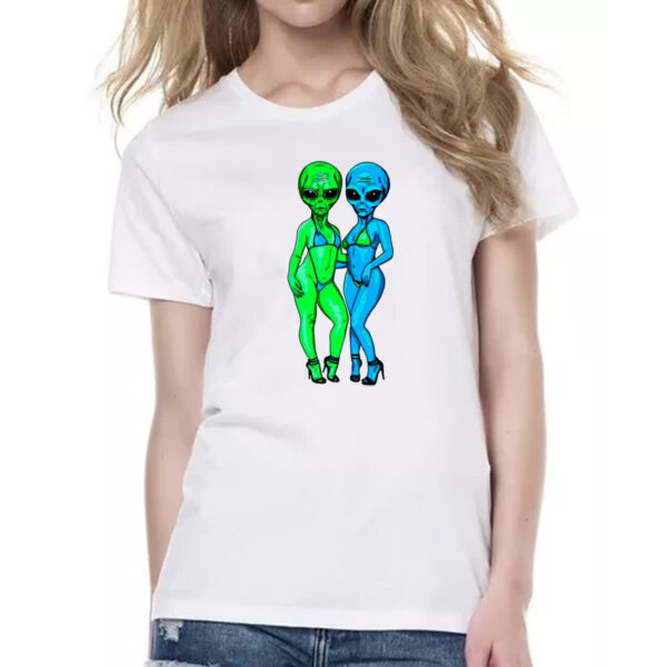 Camiseta Baby Look Sexy Aliens - Imagem 2