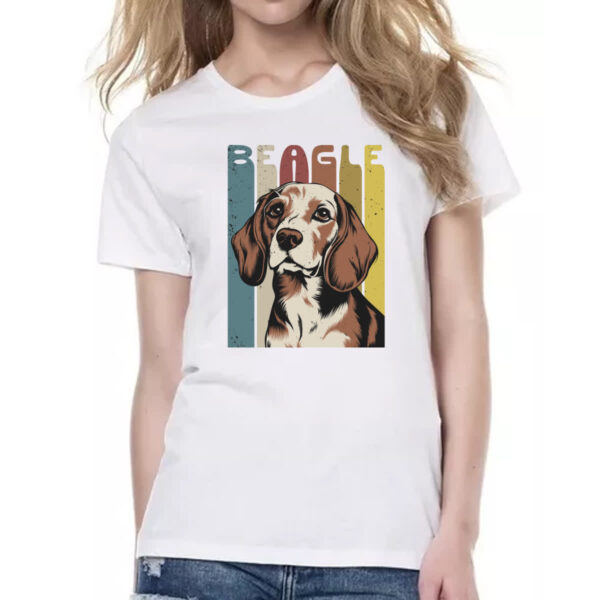 Camiseta Baby Look Beagle retro vintage - Imagem 2
