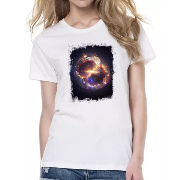 Camiseta Baby Look Big Bang Universo 1 - Imagem 2