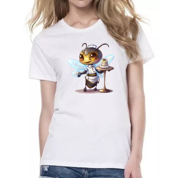 Camiseta Baby Look Abelha cozinheira - Imagem 2