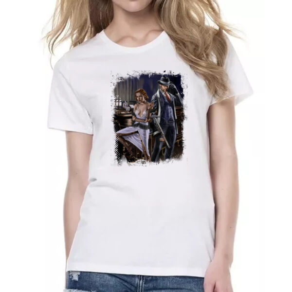 Camiseta Baby Look Bonnie e Clyde - Imagem 2