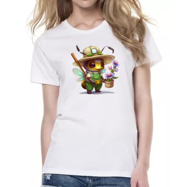 Camiseta Baby Look Abelha jardineira - Imagem 2