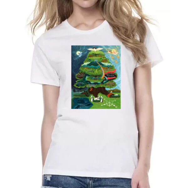 Camiseta Baby Look Yggdrasil arvore vida Mitologia Nordica - Imagem 2