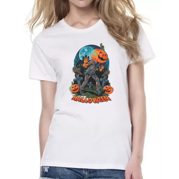 Camiseta Baby Look Halloween JackPot Cemiterio - Imagem 2