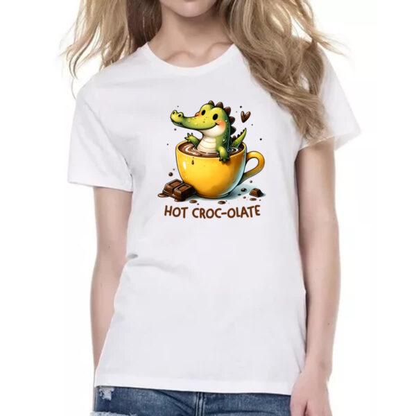 Camiseta Baby Look Hot Croc-olate - Imagem 2