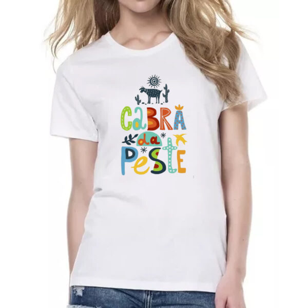 Camiseta Baby Look Cabra da peste elementos nordestinos - Imagem 2