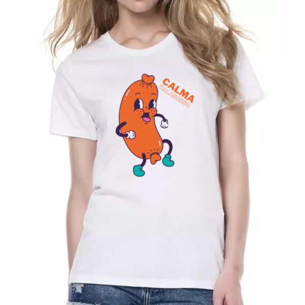 Camiseta Baby Look Calma calabreso - Imagem 2