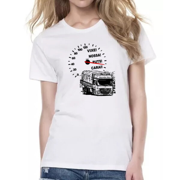 Camiseta Baby Look Caminhao velocimetro - Imagem 2