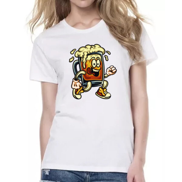 Camiseta Baby Look Caneca louca de chop - Imagem 2