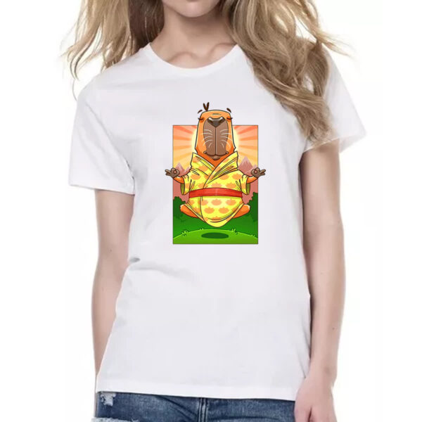 Camiseta Baby Look Capivara adamaste - Imagem 2