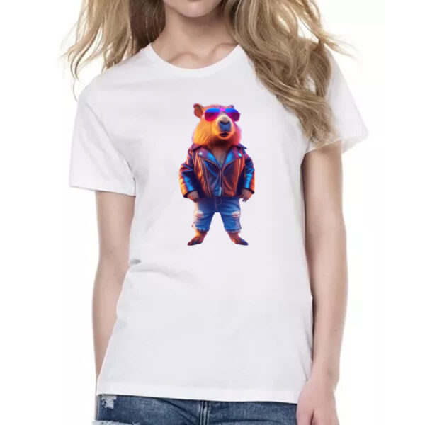 Camiseta Baby Look Capivara balada - Imagem 2