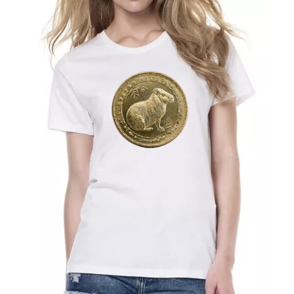 Camiseta Baby Look Capivara coin - Imagem 2