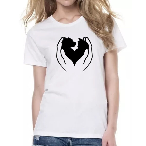 Camiseta Baby Look Adocao Pet carinho - Imagem 2