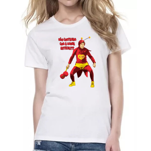 Camiseta Baby Look Chapolin nao contavam com minha astucia - Imagem 2