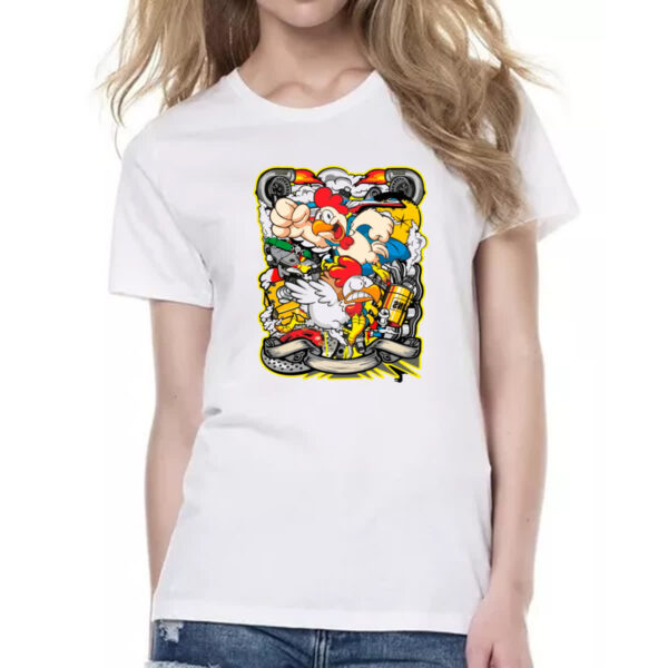 Camiseta Baby Look Chicken turbo - Imagem 2