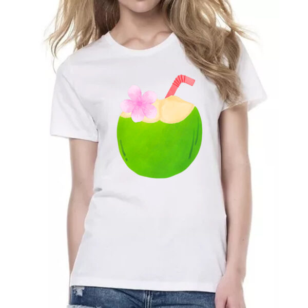 Camiseta Baby Look Agua de coco ferias - Imagem 2
