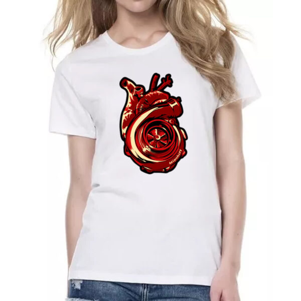 Camiseta Baby Look Coracao turbinado - Imagem 2
