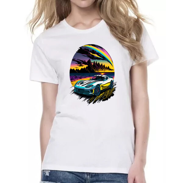 Camiseta Baby Look Dodge Viper Sunset - Imagem 2
