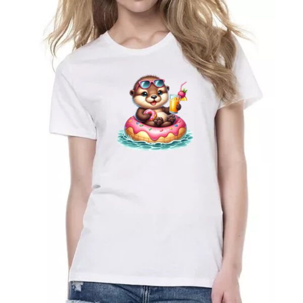 Camiseta Baby Look Doninha na boia - Imagem 2