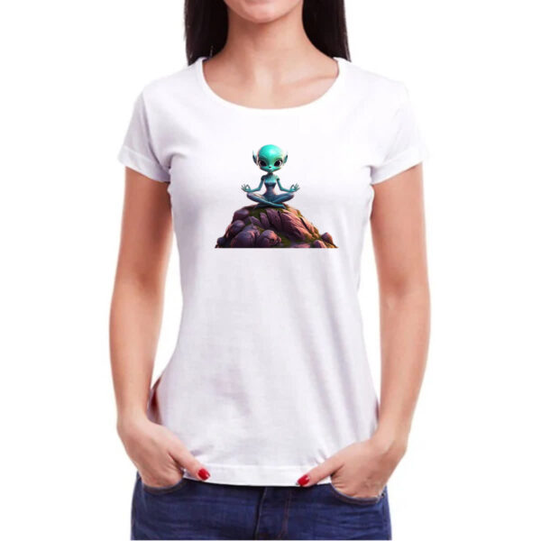 Camiseta Baby Look Alien adamaste - Imagem 3