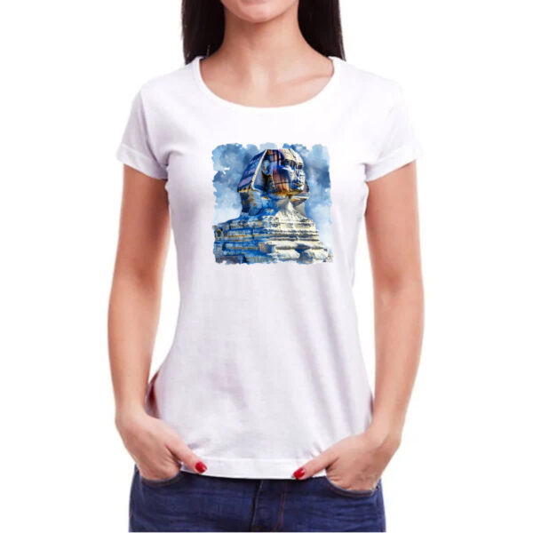 Camiseta Baby Look Esfinge Watercolor - Imagem 3