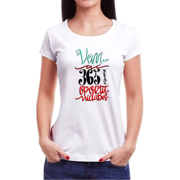 Camiseta Baby Look 365 oportunidade - Imagem 3