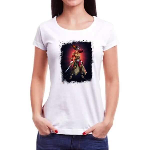 Camiseta Baby Look Empires and Puzzles Heroi Marjana Traje - Imagem 3