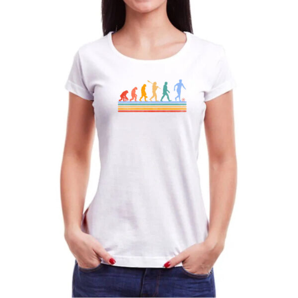 Camiseta Baby Look Evolucao futebol - Imagem 3