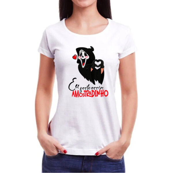 Camiseta Baby Look Amostradinho eu gosto assim - Imagem 3