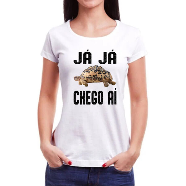 Camiseta Baby Look Ja ja chego ai - Imagem 3