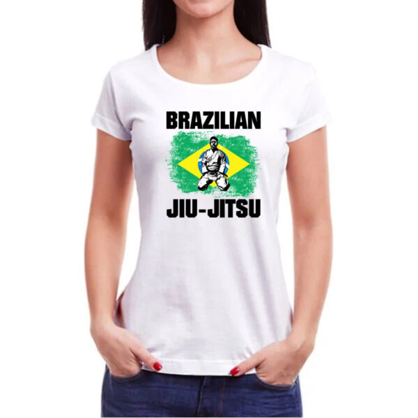 Camiseta Baby Look Jiu-Jitsu Brasil - Imagem 3