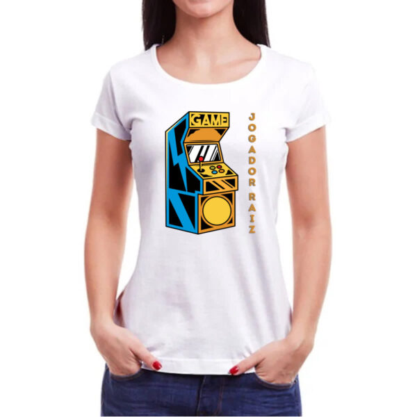 Camiseta Baby Look Jogador gamer raiz - Imagem 3