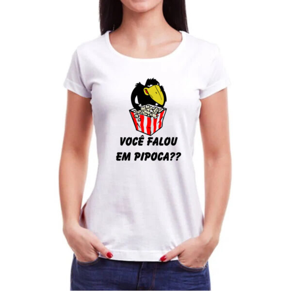 Camiseta Baby Look Jubileu Voce falou em pipoca - Imagem 3