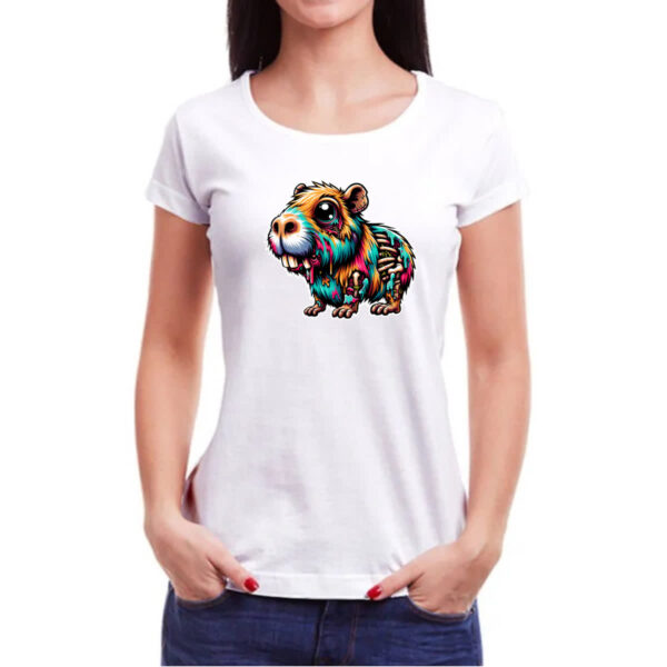 Camiseta Baby Look Zumbi capivara - Imagem 3