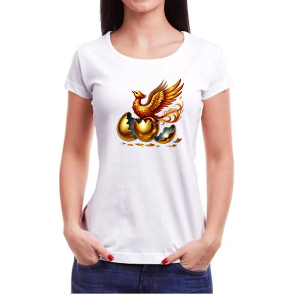 Camiseta Baby Look Fenix nascendo - Imagem 3