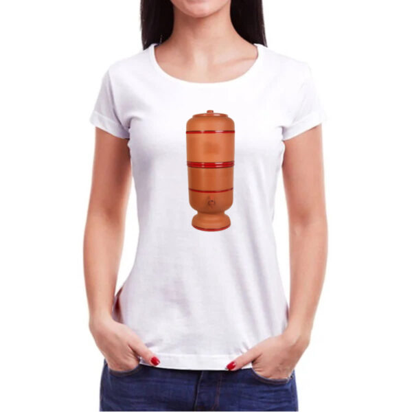 Camiseta Baby Look Filtro de barro - Imagem 3