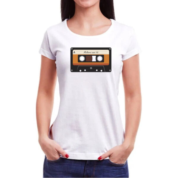 Camiseta Baby Look Fita K7 retro anos 90 - Imagem 3